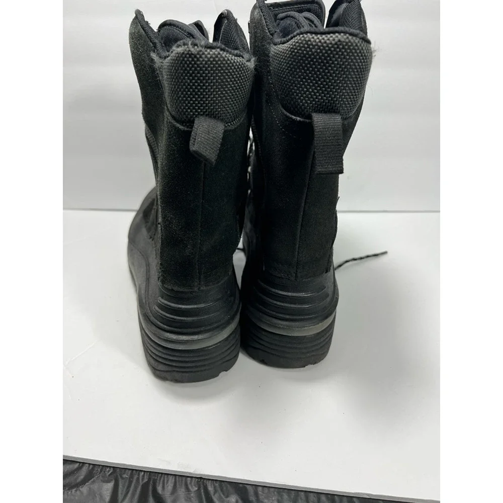 Ranger Mens Duck Boots Black Textile Lace Up Thermolite Insulated Mid-calf 9